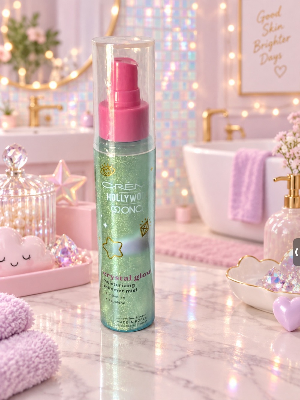 ORÉM Hollywood Bounce Crystal Glow Moisturizing Shimmer Mist,NIP - Picture 1 of 3